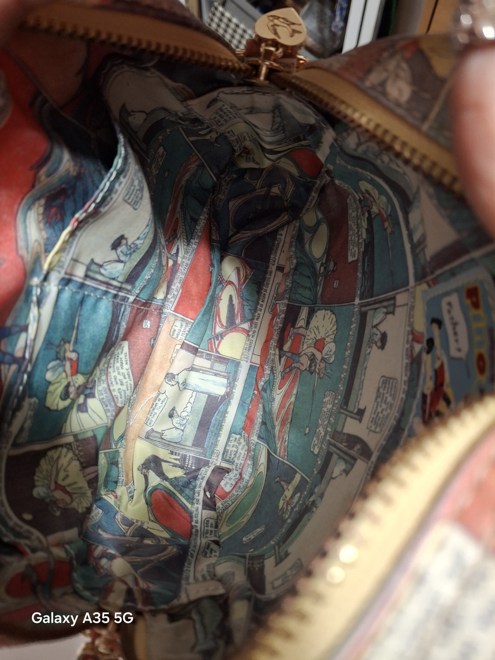Rare Unlogical PoemComic Strip Narrative Mini Backpack Crossbody Pinocchio - Picture 12 of 13